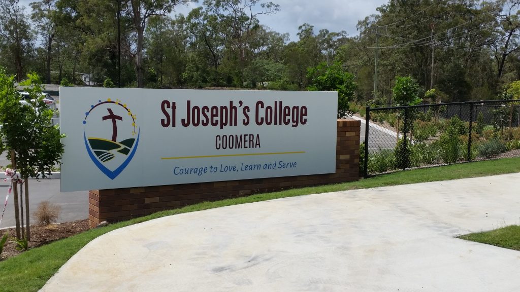 St Joseph's College Entrance Signage