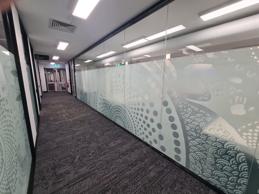 Griffith University Hallway Window Glazing