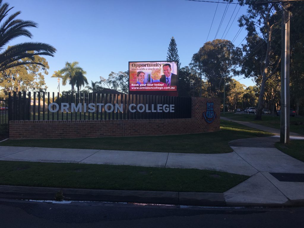 Ormiston College Front Signage