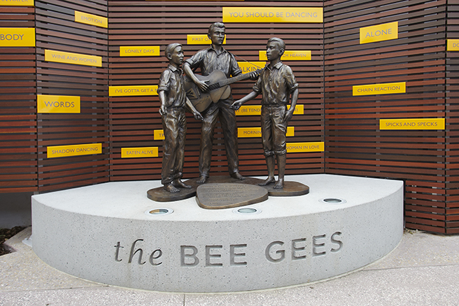 Bee Gees Way, Redcliffe Engravement