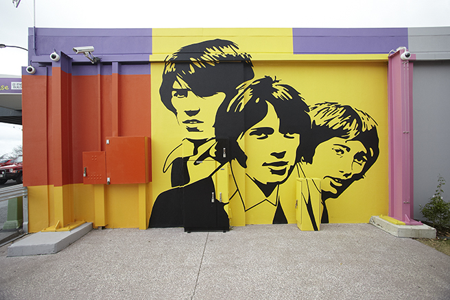 Bee Gees Way Painted Mural