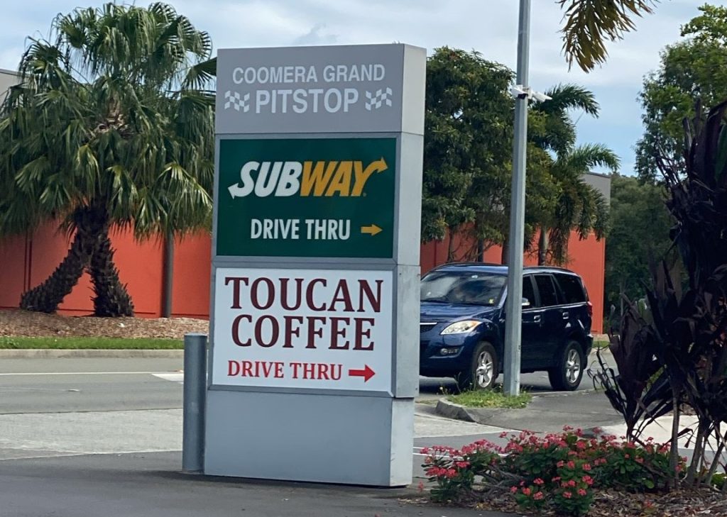 Subway Pylon Signage