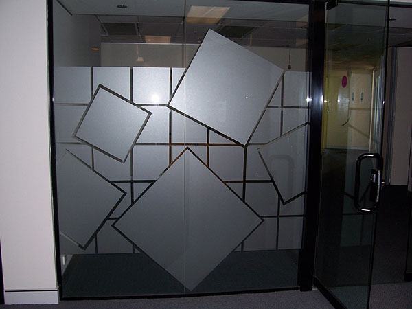 URS Interior Glass Signage